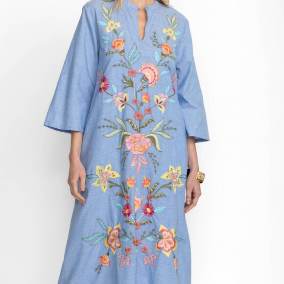 Johnny Was Camellia Mandarin Collar Dress - Picture 3 of 10